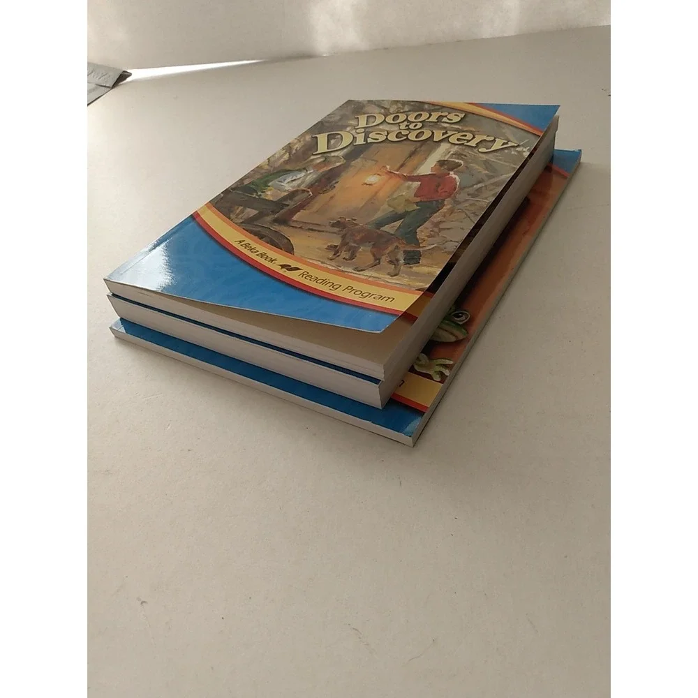3 Abeka Grade 3rd Grade Reader Books Abeka Pilgrim Boy Worlds of Wonder Doors +
